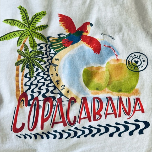 XL FARM Rio x Anthropologie organic cotton muscle shirt with vibrant graphic XL - Picture 10 of 11